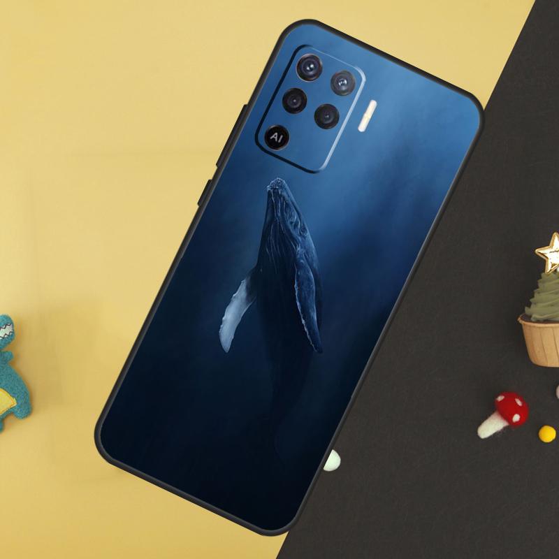 Ocean Whale Shark Swimming Case For Oppo A5 Pro A6 A15 A16 A76 A96 A17 A57 A98 A58 A78 A18 A38 A54 A74 A94 A40 A60 A80