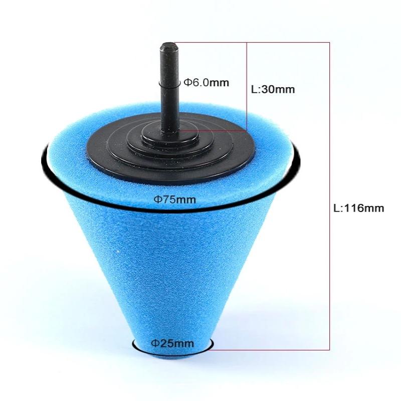 Car Hub Polishing Sponge Grinding Head Metal Plastic Grinding Conical Sponge Polishing Sponge Wheel