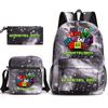 Geometrie Geometrică dash Geantă Școlară din Trei Piese Studenți Băieți și Fete Toc de Creioane pentru Campus Geantă din Pânză