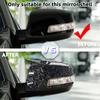 Carbon Fiber Black Stick On Mirror Cover Cap For KIA Sorento XM 2009 2010-2013 2014 Rearview Side Wing Mirror Housing Shell