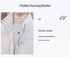 2024 Winter Korean-Inspired Loose Petite Stand-Up Collar Down Jacket for Women