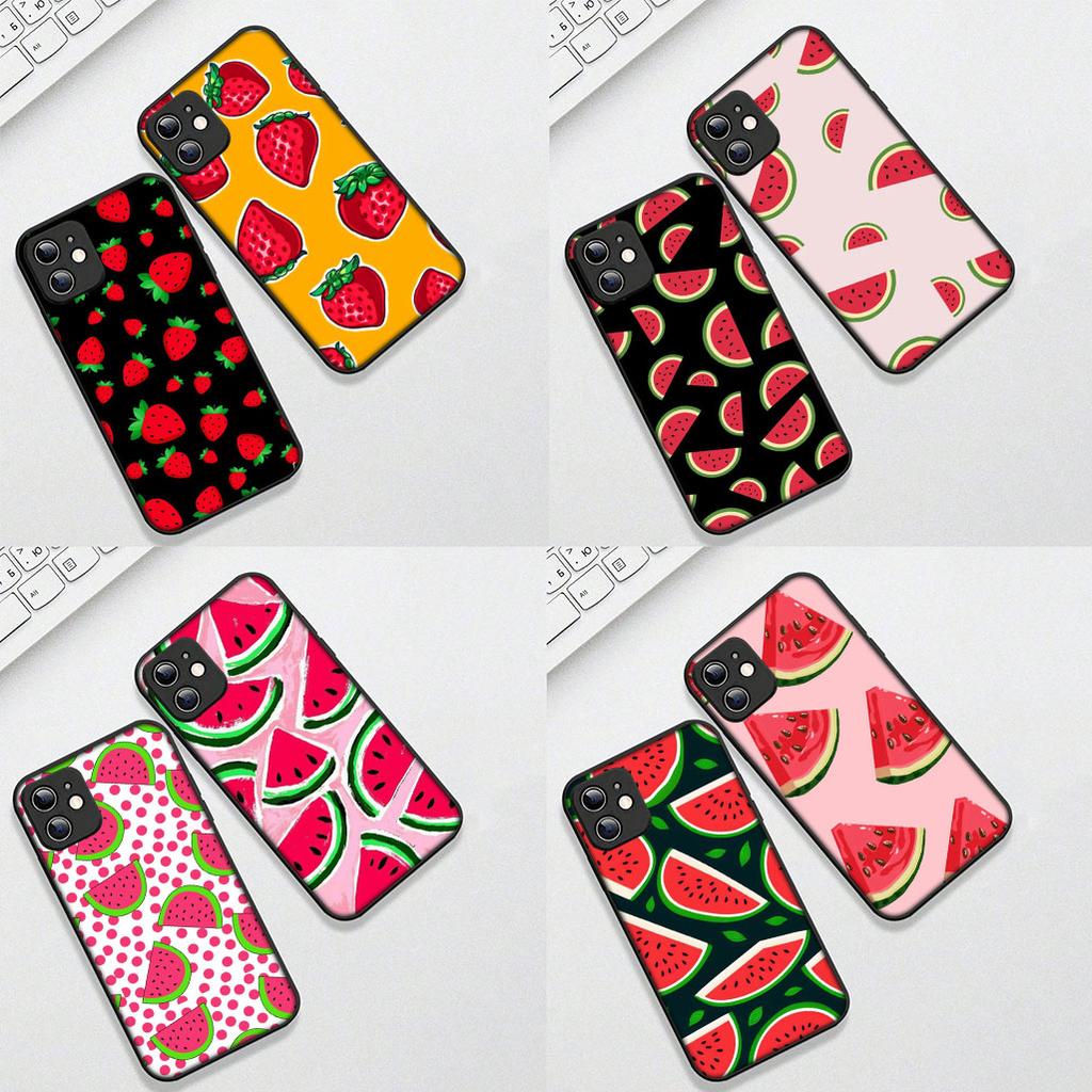 Cover for Samsung Galaxy S10 S8 S9 Plus A33 A34 A31 70 A71 A72 Note 20 9 8 S10E Phone Case Watermelon Fruit Strawberry Summer