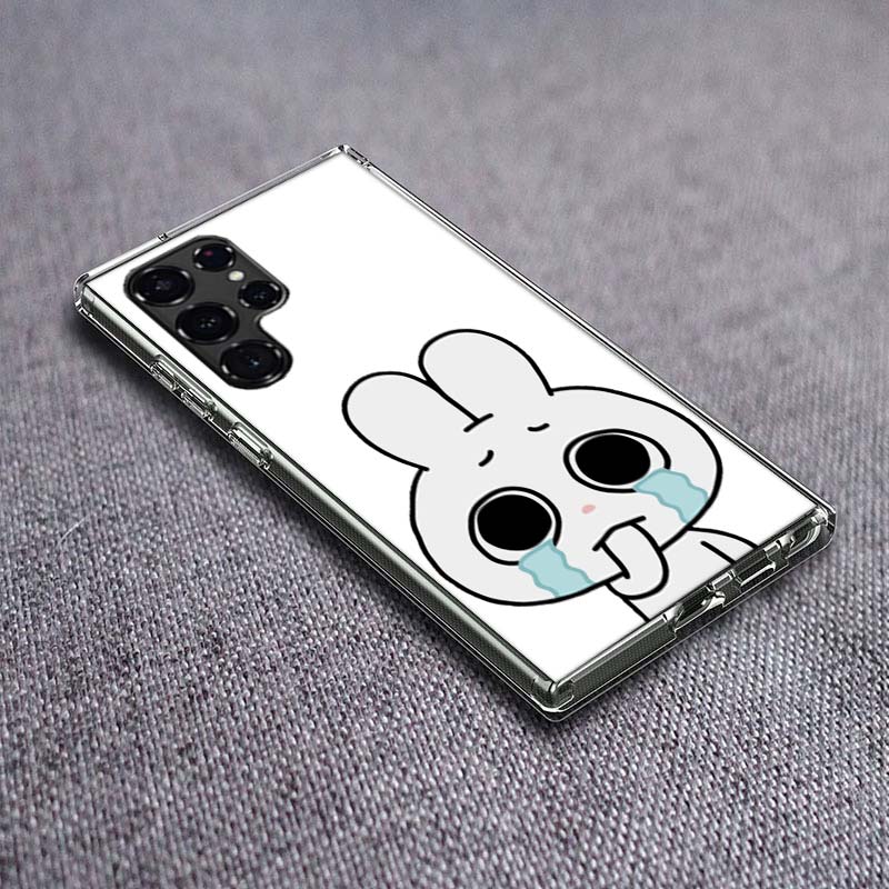 Cute Cartoon K-Kkamang Phone Case For Samsung Galaxy S24 S23 S21 S20 FE S22 S26 Ultra S25 Edge S10 Plus Cover Clear TPU Capa She