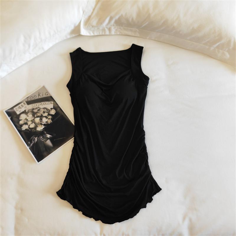 Camisola de Dormir Feminina da Moda para E-commerce Transfronteiriço com Bojos