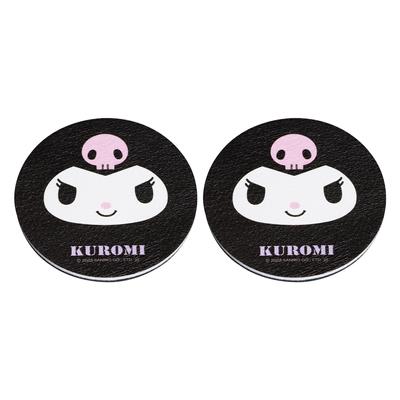 SEIWA Sanrio Fournitures Auto Porte-Boisson Sous-Verre Kuromi Tapis de Boisson IMP261 Absorbant l'Eau Doux Séchage Rapide Voiture 2 Pièces Mignon Élégant Personnage HELLO