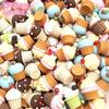 5-10pcs Hamburger Doughnut Cake Resin Beads for Jewelry Making Bracelet Charms Necklace Earring Pendant