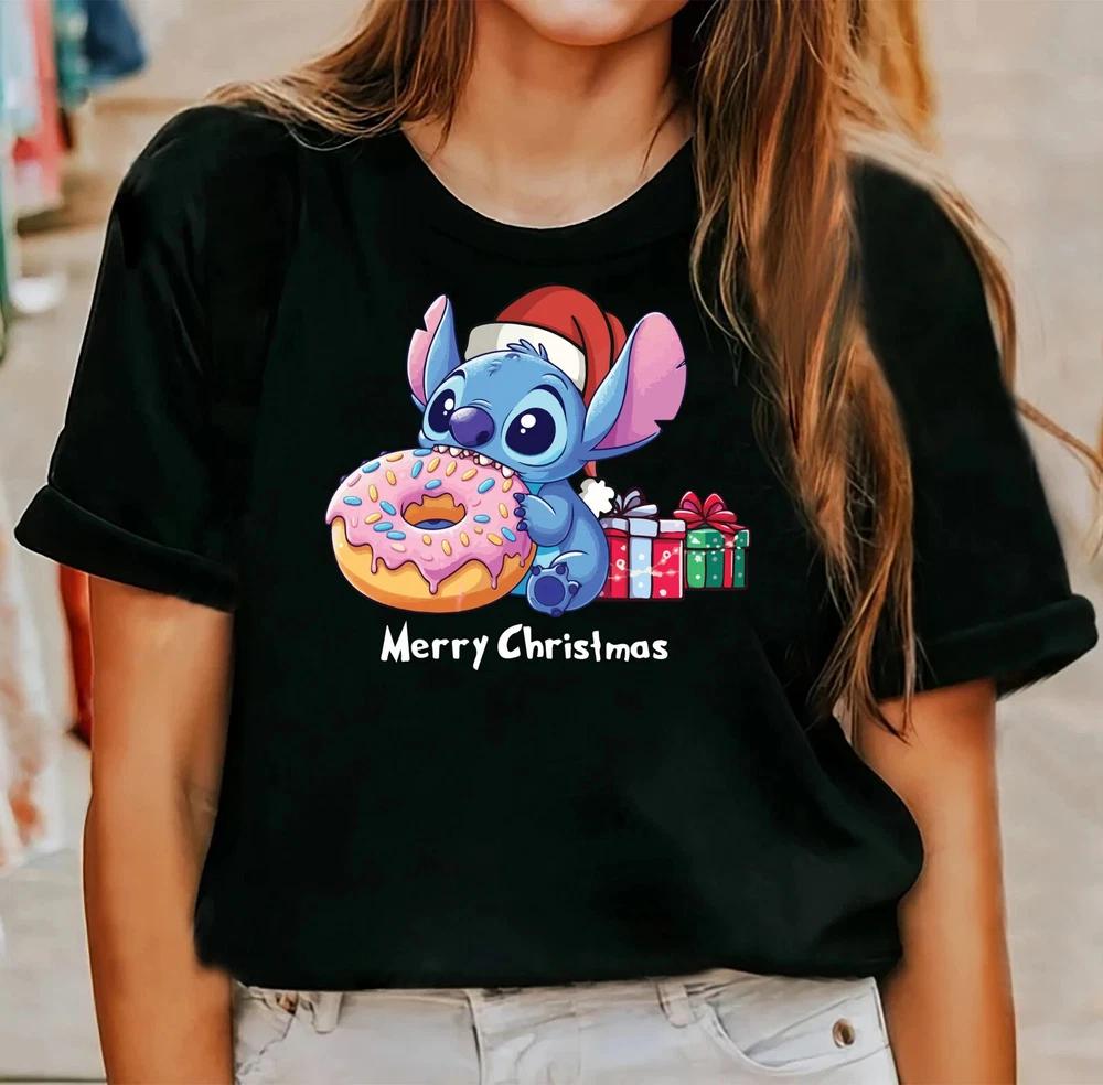 Happy Stitch Santa Unisex Unisex Unisex TShirt9 S
