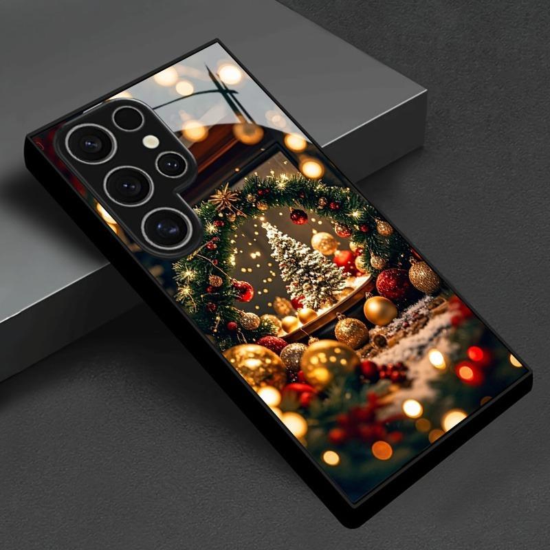 Christmas tree pattern phone case for Samsung Galaxy S26 S25 S24 Ultra S22 S20 FE S21 Plus 5G Plus S22Ultra Cover