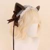 Kitten Headbands Cosplay Bows Kitten Ears Hairbands White Headwear Makeup Cosplay Hairbands Birthday Party