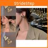 Elegant Simple And Gold Heart Shape Earrings For Women Trendy Jewelry Fashion