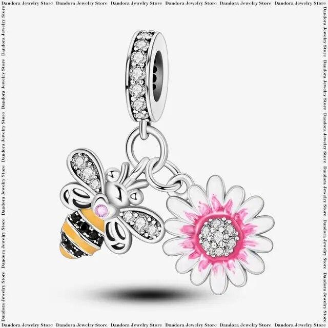 Three Piece Set Charm Beads Fits Charms Bracelet for Women 925 Silver Pendant Bead DIY Jewelry Gift
