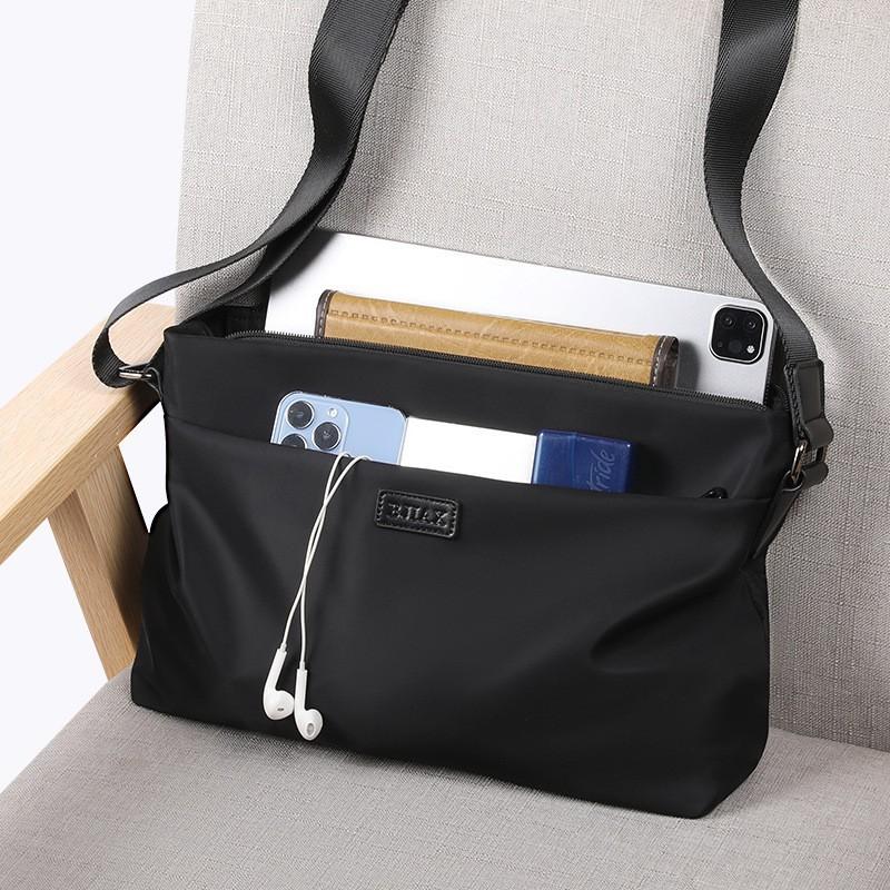 Single Shoulder Bag Portable Small Fashionable Trendy Men's Lightweight Crossbody New Large Capacity