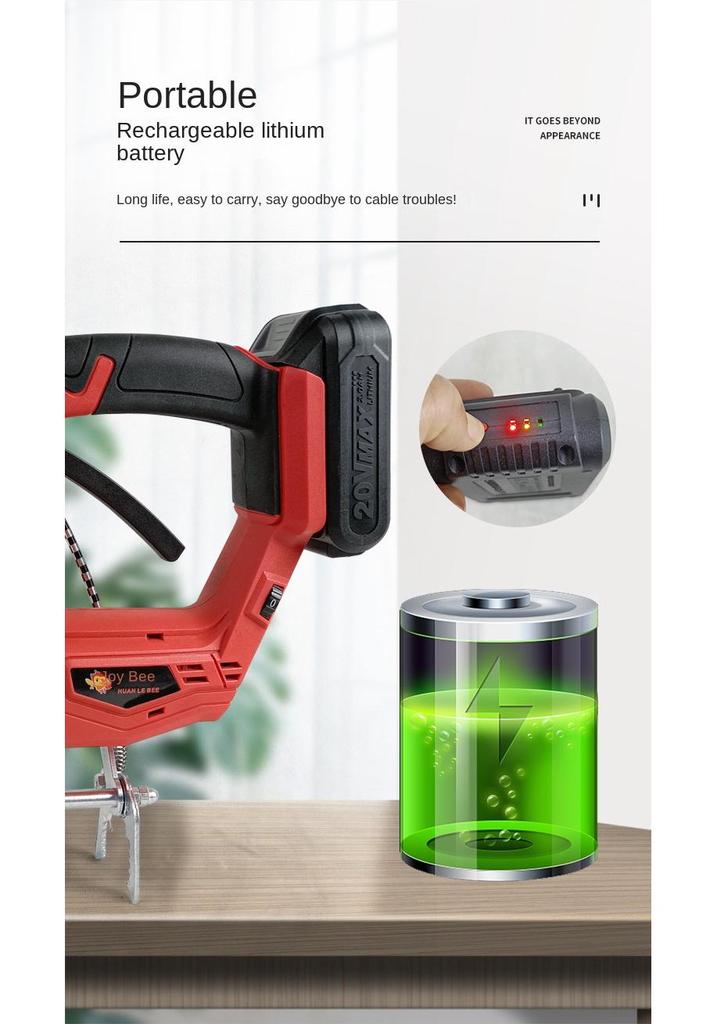 Bee Shaker Machine with Frame Handle, Lithium Battery Vibrator, and Duster for Beehives