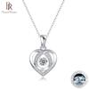 S925 Silver Inlaid with 0.5ct Monmulberry Heart Pendant In the Heart of Your New Clavicular Chain