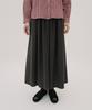 Chikita Cotton Shirred Flare Skirt Deep Brown 250808Db