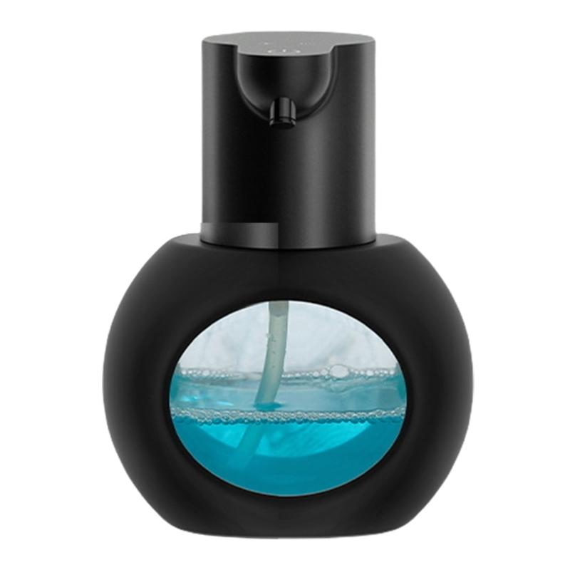 

Sensors Activated Soap Dispenser for Kitchen Use 500ml Rechargeable Wall Mount Automatic Foaming Device with Charging чёрный