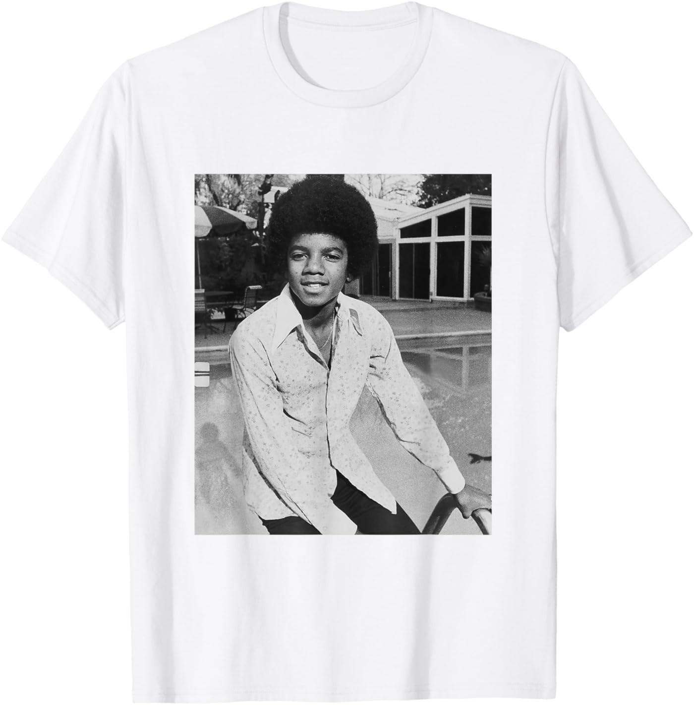 Michael Jackson of The Jackson 5 at LA Home 1975 T-Shirt S