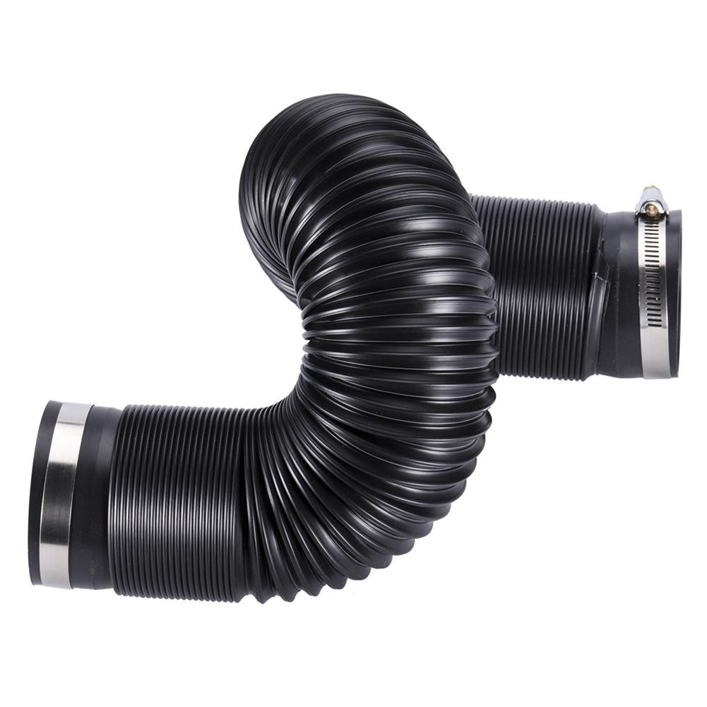 AA92-Universal Flexible Car Engine Cold Air Intake Hose Inlet Ducting Feed Tube Pipe With Connector