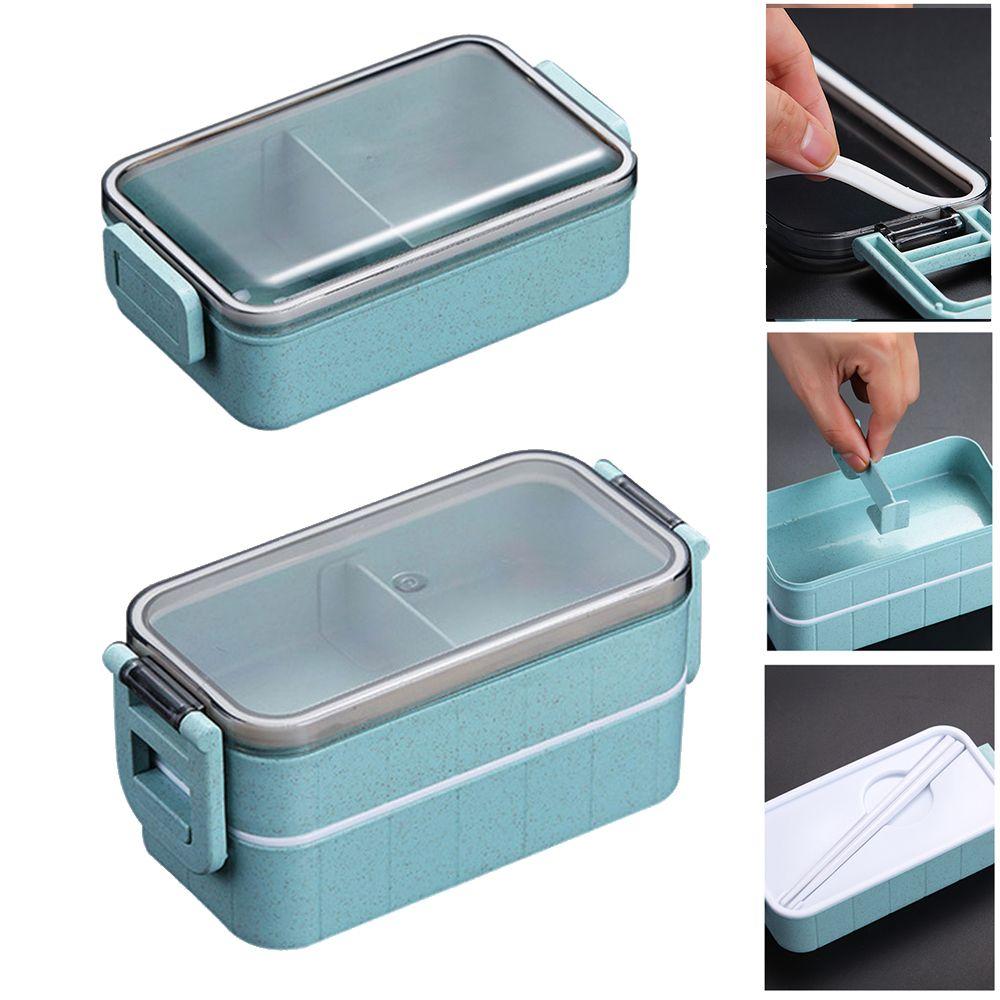 Chopsticks Dinnerware Tableware Lunch Box Microwave Heating Food Storage Container Wheat Straw