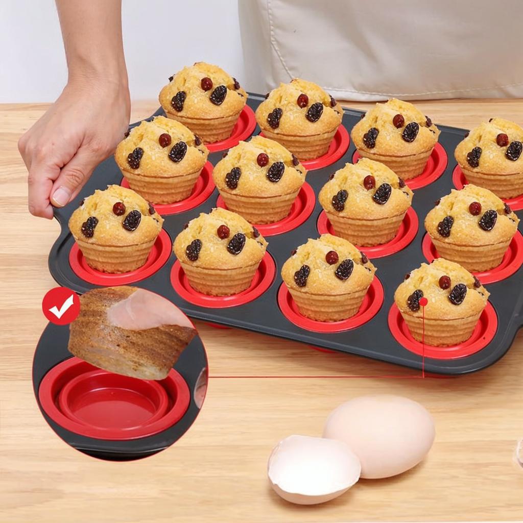 Press Type Easy Demolding Foldable Baking Silicone Cake Mold