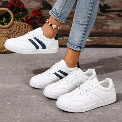 Soft Leather Flat Small White Shoes Spring and Autumn New Versatile Net Red Leisure Sports Board Shoes Women