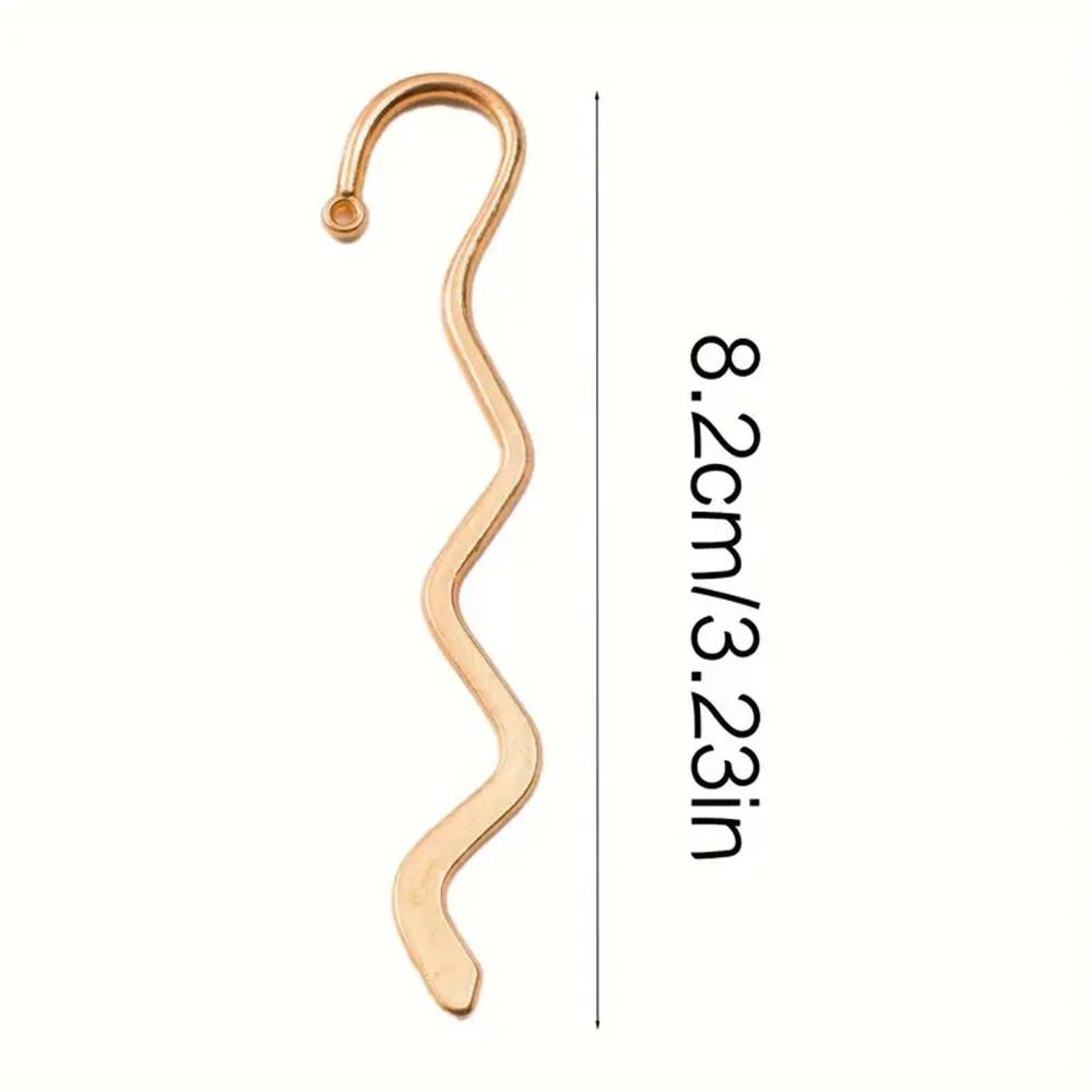 10PCS Wave Shape Bookmarks Retro Exquisite Bookmarks for Student Reading Durable Accessories Bookmarks Teacher Supplies