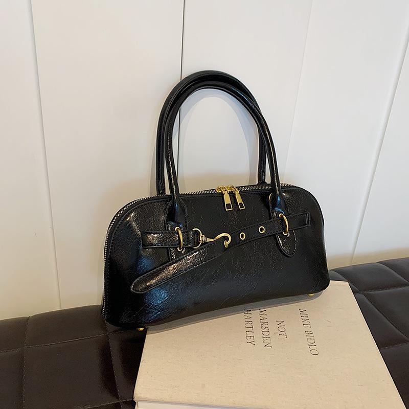 Premium retro brown small bag 2025 new fashion versatile women's messenger bag super fire portable shell bag