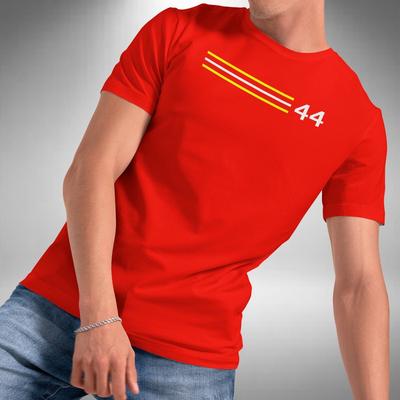T-Shirt Lewis Hamilton Taglia Small a 5XL Numero 44 Formula 1 Righe Taglia Small a 5XL