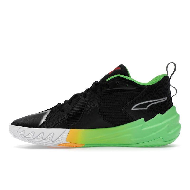 Zapatillas de Hombre NBA 2K x Puma Scoot Zeros Medidor de Tiro Negro Verde Flúor 309841-01