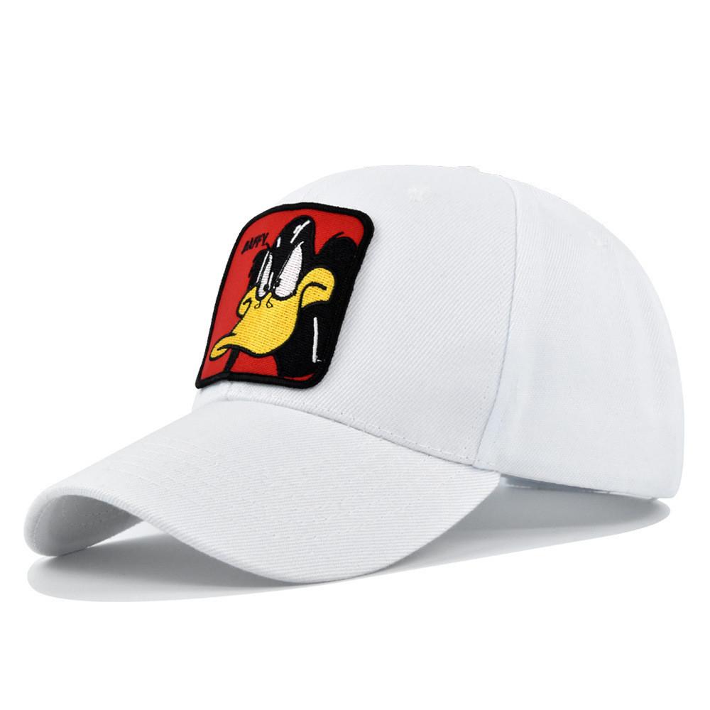 

Donald Duck Embroidered Baseball Cap Adjustable Sun Protection Trucker Hat Wholesale білий
