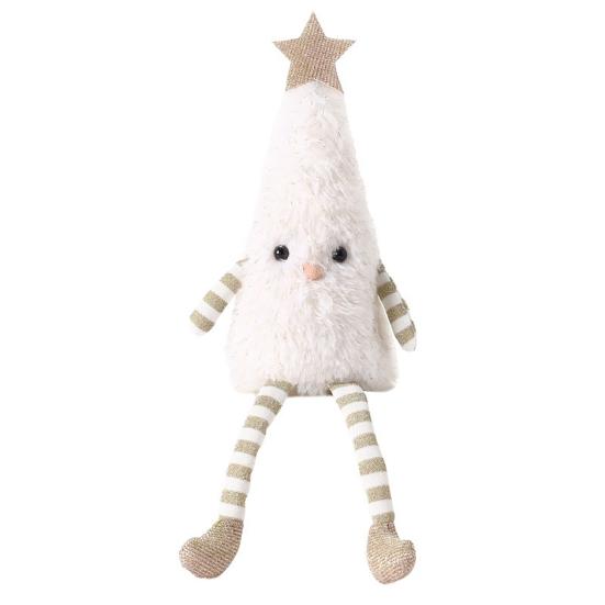 Festive Atmosphere Soft Furnishings Christmas Tree Plush Ornament with Dangling Legs, Cute Stuffed Figure, for Home Doll Living Room Sofa And