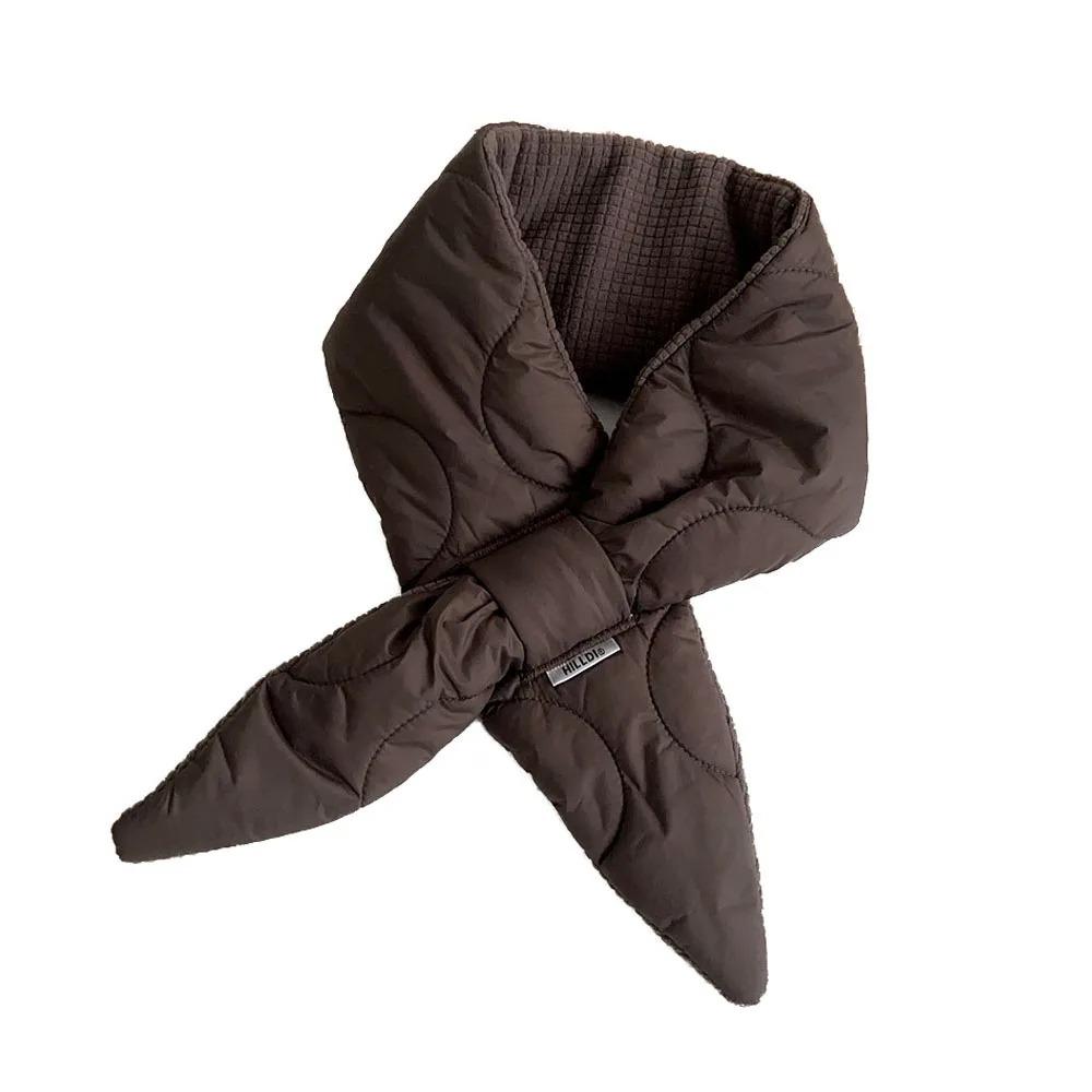 Padded Cross Feather Scarf Keep Warm Thermal Shawl Stylish Down Neck Scarf Girl