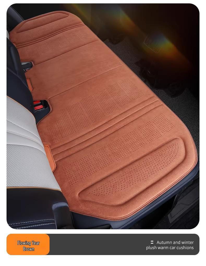 Universal Breathable Lambskin Suede Car Seat Cushion for All Seasons