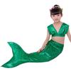 Mermaid Swimsuit Girls Middle School Elder Princess Split Skirt Elementary School Mermaid Baby Three-Piece Set
