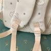 Cute Bear Print Backpack for Girls Teenagers Large Capacity School Bag Lightweight Student Rucksack