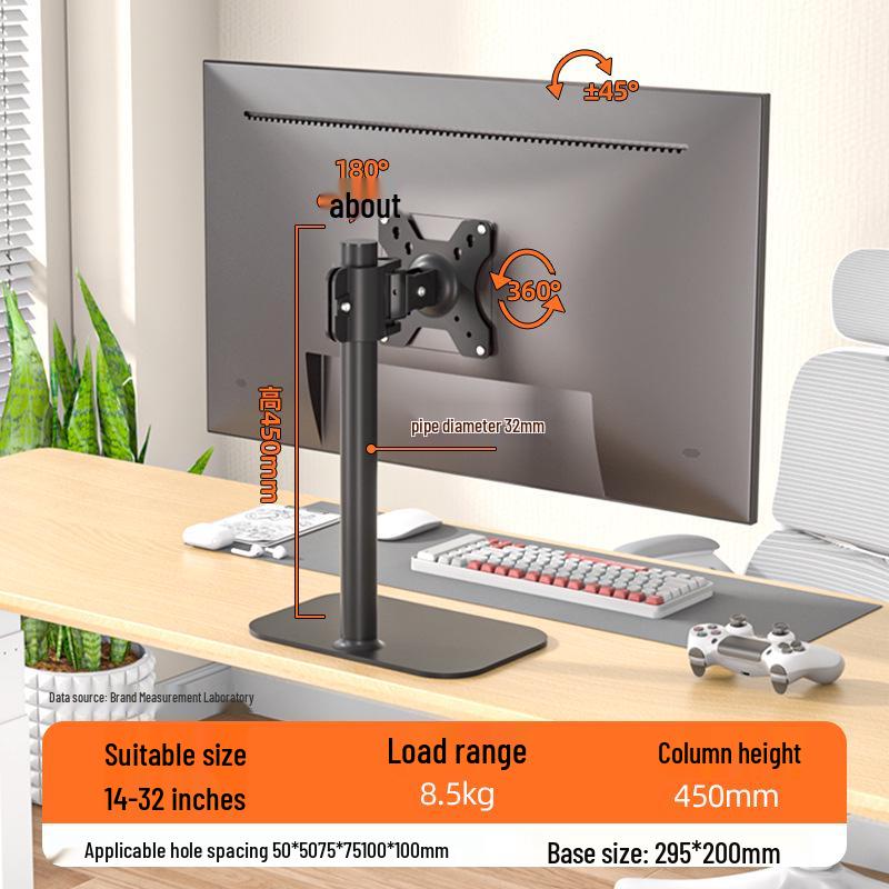 Height-Adjustable Rotating Computer Monitor Stand for 22-34 Inch Screens
