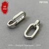 S925 Silber Doppelschleife Federverschluss für DIY Schmuck und Halsketten-/Armbandzubehör