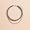 Stylish Alloy Star Pendant Velvet Cord Double Layer Women's Choker