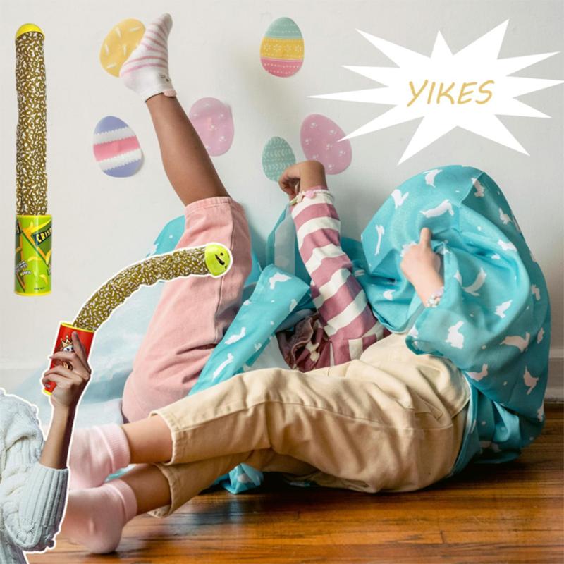 April Fool's Day gift parody simulation potato chips bouncing snake startled prank potato chips Halloween party decoration