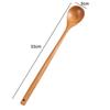 Long-Handled Wooden Spoon for Cooking Mixing Korean Miso Soup Sauce Honey - Ergonomic Kitchen Utensil4