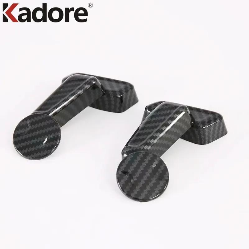 For Hyundai Sonata -  2024 Carbon Fiber Car Seat Adjustment Switch Control Button Cover Trim Interior Accessories