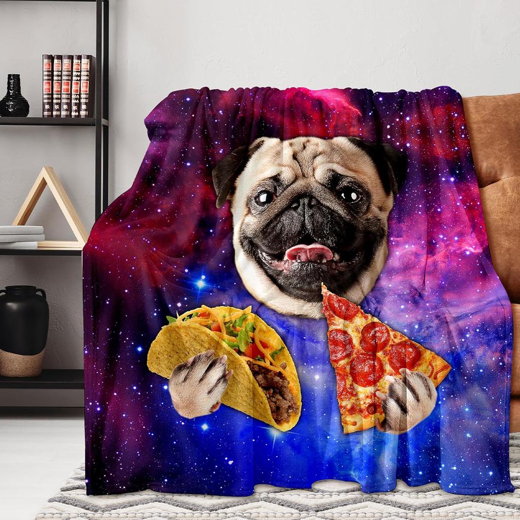 Galaxy Unicorn Blanket Soft Fleece Throw Fantasy Design Kids Room Decor Dreamy Home Decoration