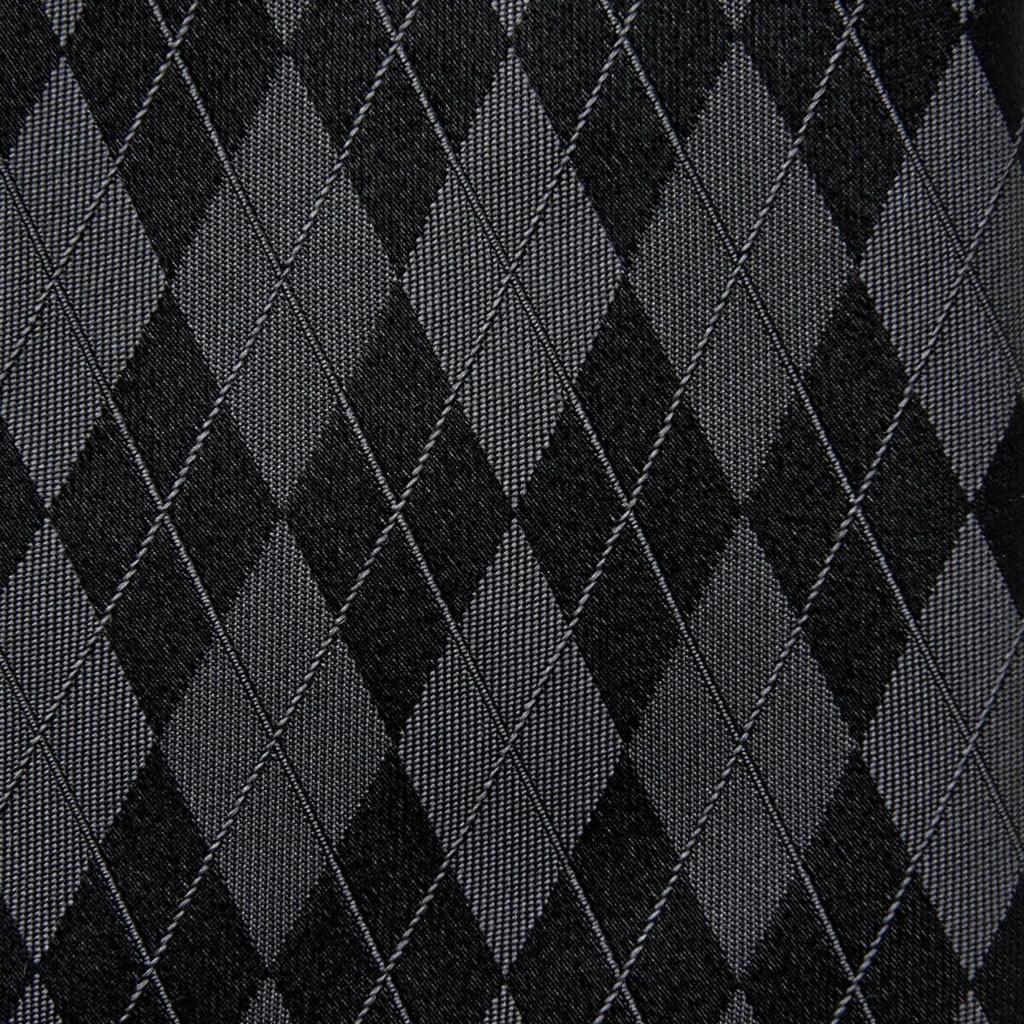 [Ogier] Men's 100% Silk Jacquard Tie, Regular Tie, Argyle Pattern, Gift, Business, Stylish, 8cm Width