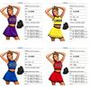 Cheerleader Uniform With Polyester Fabric For Cosplay And Performance Use