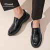 Aokang Men's Slip-On Cowhide Leather Casual Shoes