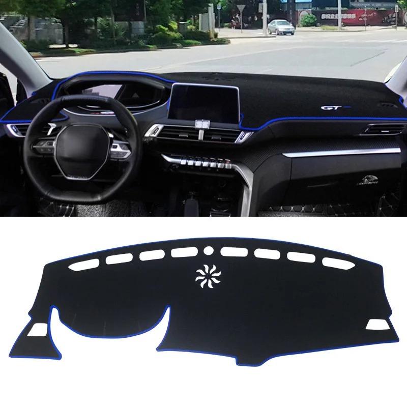 Car For Peugeot 3008 5008 GT Hybrid 2016 -  Dashboard Cover Mat Avoid Light Pads Anti-UV Carpets 2017 2018  20