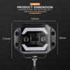5" Flush Mount LED Light Pods Fog Light Working Lamps Bars 12V 24V Super Bright for Jeep Truck Offroad 4x4 SUV ATV UTV