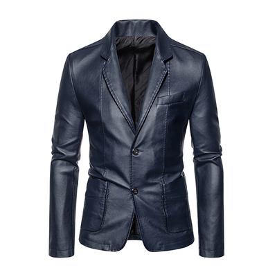 Men's Leather Suit Autumn New Casual Jacket Korean Style Slim Lapel Leather Suit Leather Jacket Men's Trend