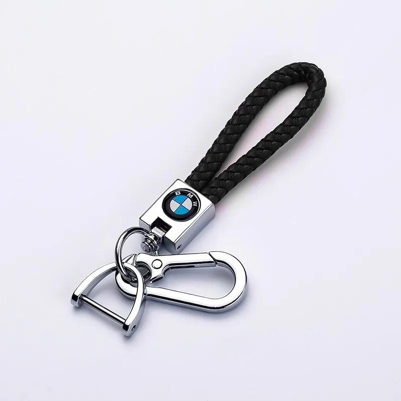 2025 Porte-clés de voiture en cuir et métal avec pendentif tressé pour BMW M Emblem X1 X2 X3 X5 X4 X6 X7 G30 G20 G32 G11 G12 F40 F30 F20
