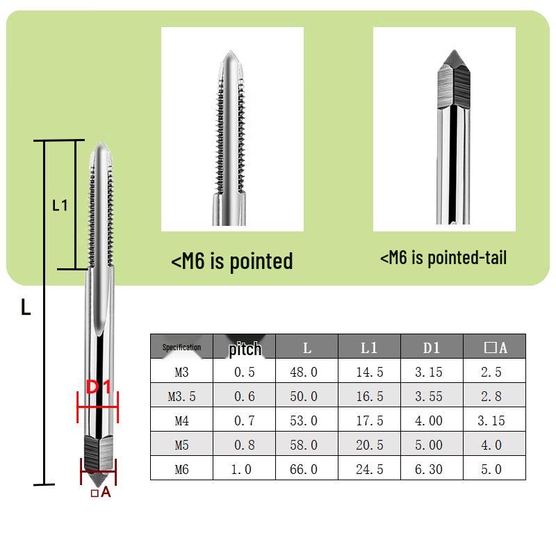 Zhijinlian Carbide Straight Flute Machine Tap